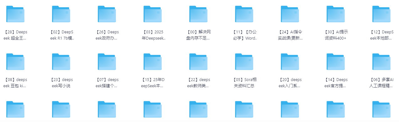 DeepSeek2025大模型资源合集
