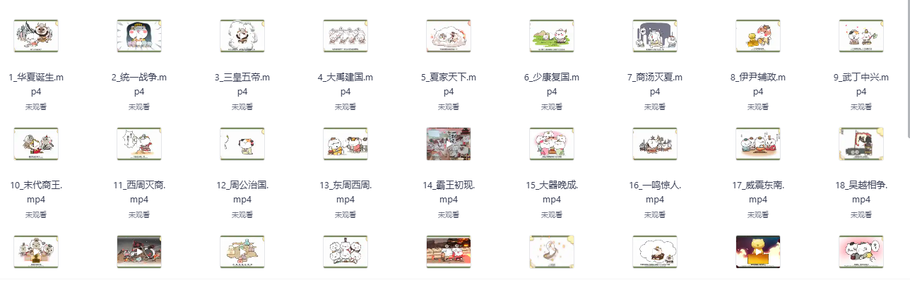 如果历史是一群喵动画课程封面