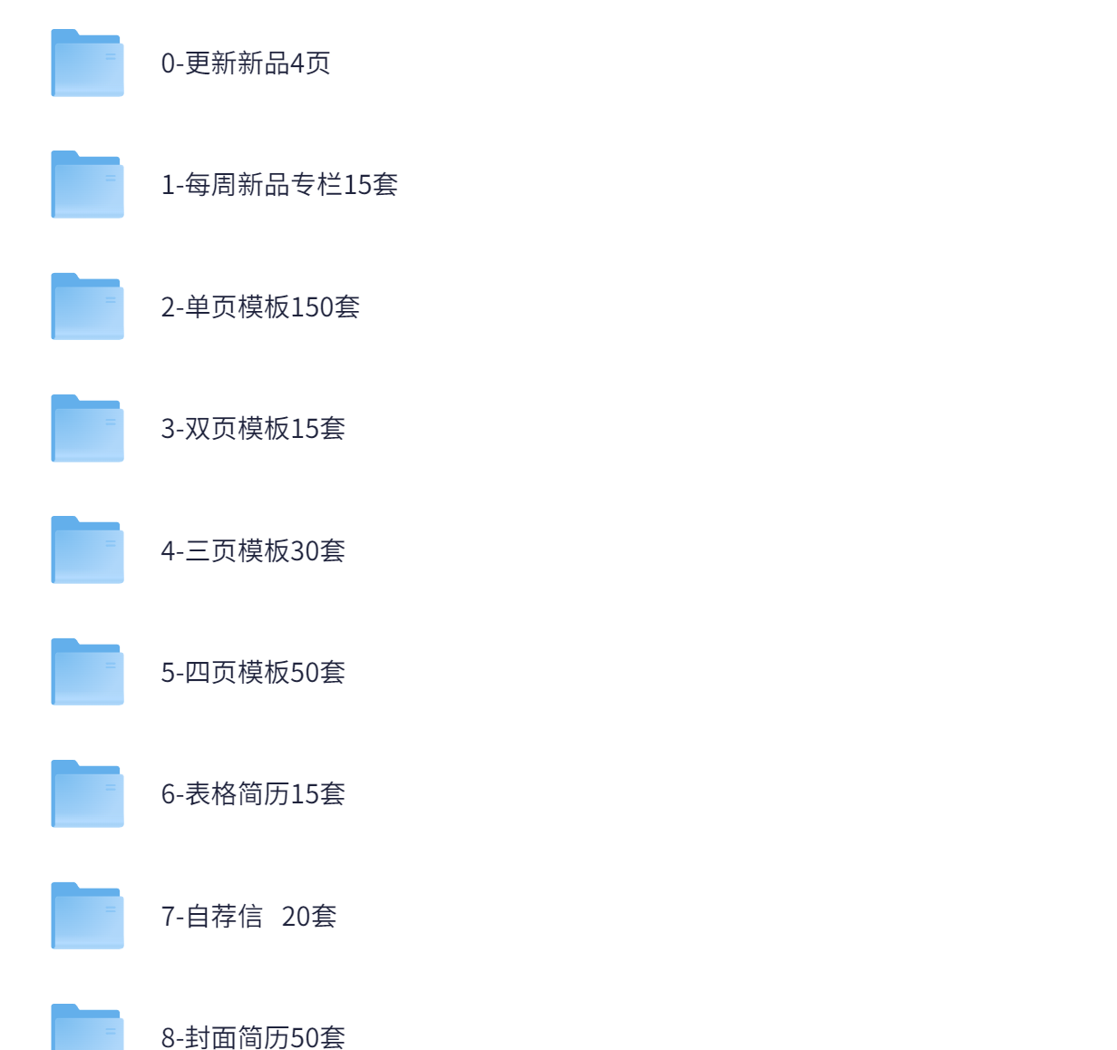 1000套个人求职简历模板合集资源