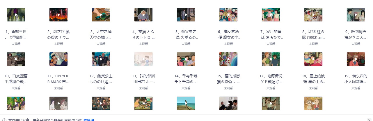 宫崎骏动画作品合集封面 宫崎骏动画作品合集封面