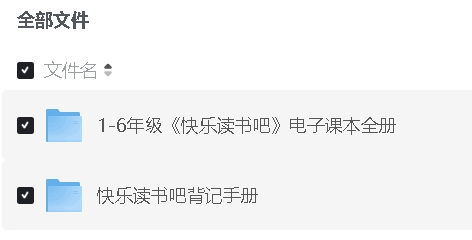 1-6年级快乐读书吧电子课本全册含背记册资源
