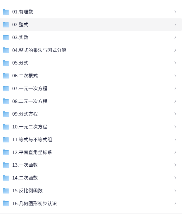 初中全套数学227节高清视频