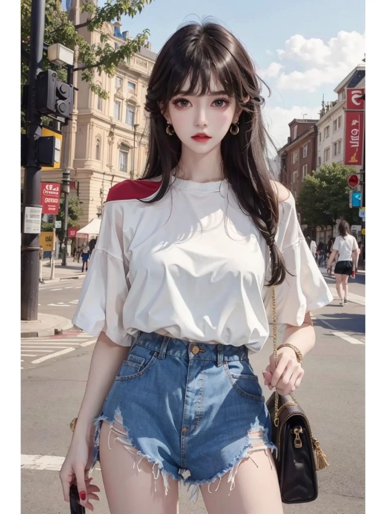AI时装少女素材示例5 AI时装少女素材示例5