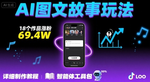 抖音AI图文故事玩法教程