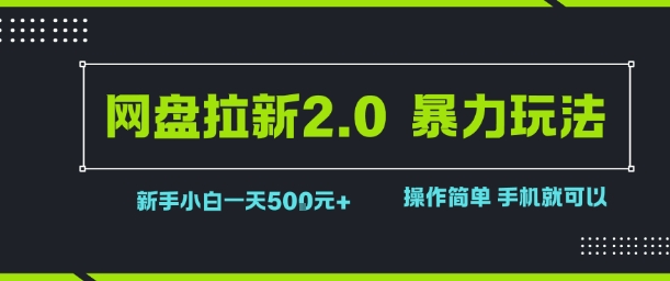 网盘拉新项目示意图