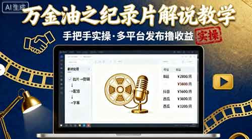 纪录片解说教学实操指南