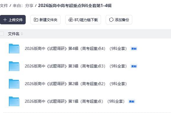 2026版高中高考超重点资源封面 2026版高中高考超重点资源封面