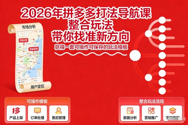 2026年拼多多打法导航课