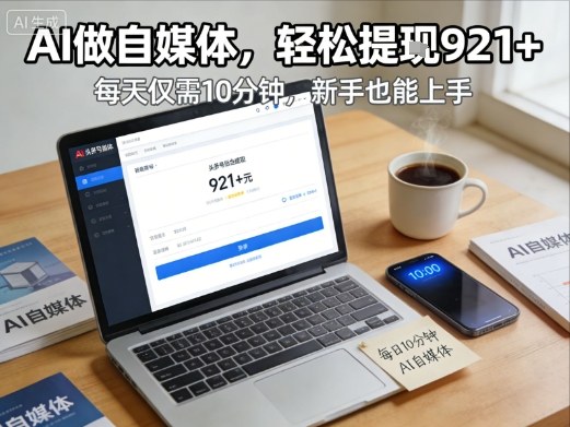 AI自媒体头条号收益教程