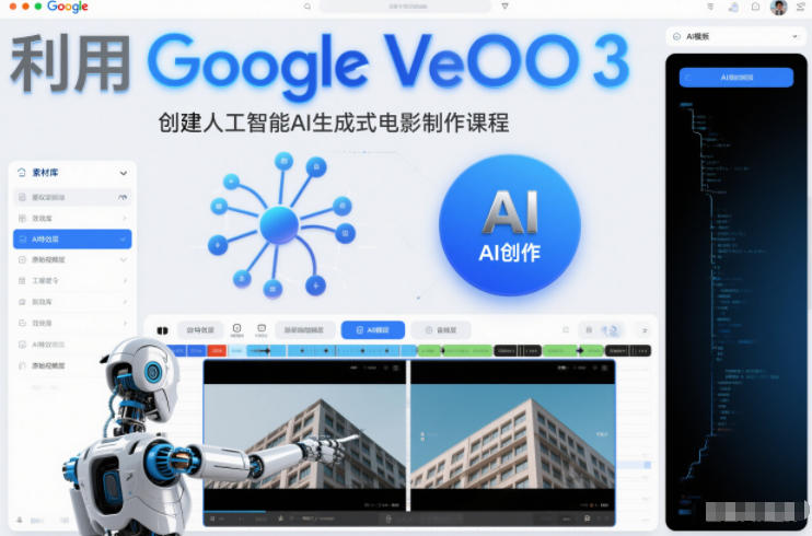 Google Veo 3 AI电影制作课程 Google Veo 3 AI电影制作课程
