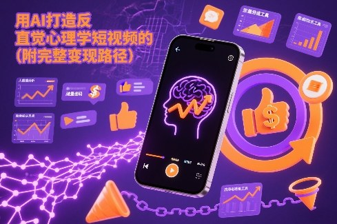 AI打造反直觉心理学短视频流量密码变现教程 AI打造反直觉心理学短视频流量密码变现教程