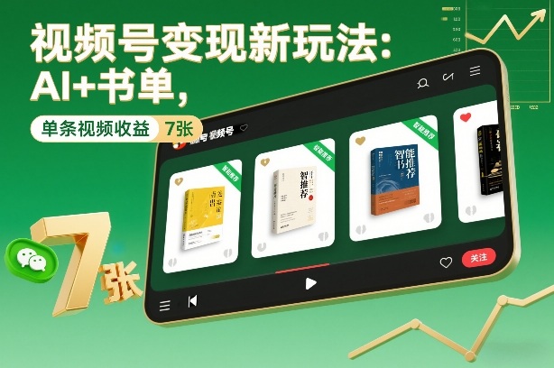 视频号AI书单变现实战