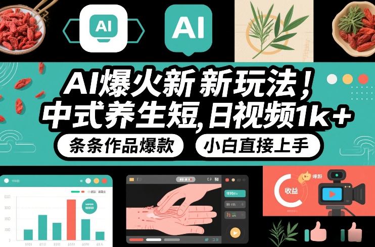 中式养生短视频AI玩法