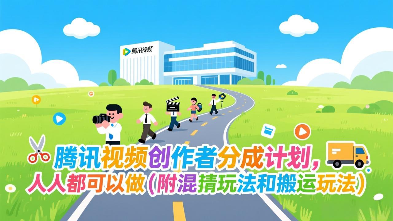 腾讯视频创作者分成计划混剪与搬运玩法教程