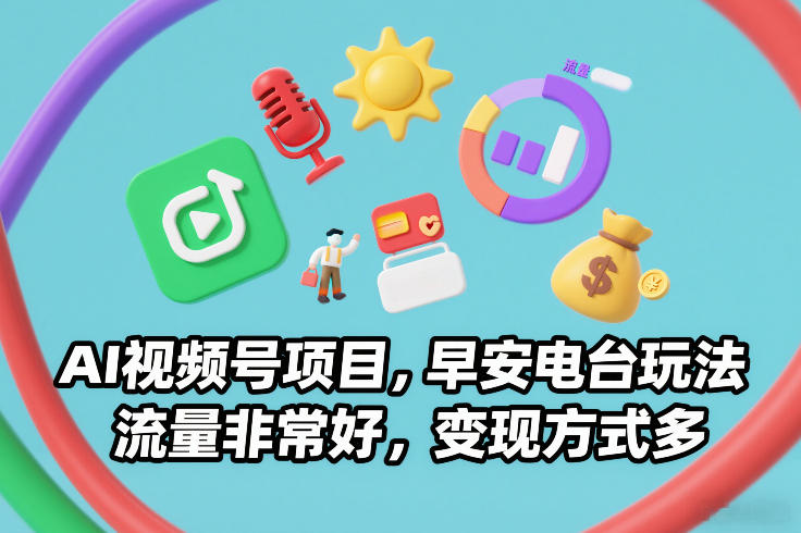 AI视频号早安电台玩法 AI视频号早安电台玩法