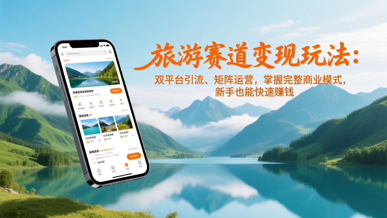 旅游赛道双平台引流与矩阵运营培训课程 旅游赛道双平台引流与矩阵运营培训课程
