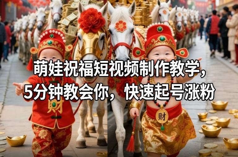 萌娃祝福短视频制作教学