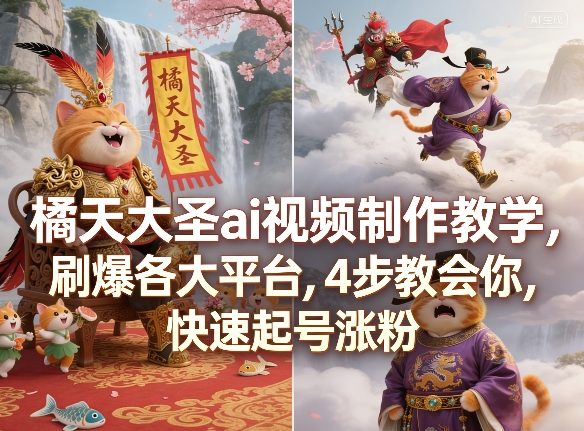 橘天大圣AI视频制作教学