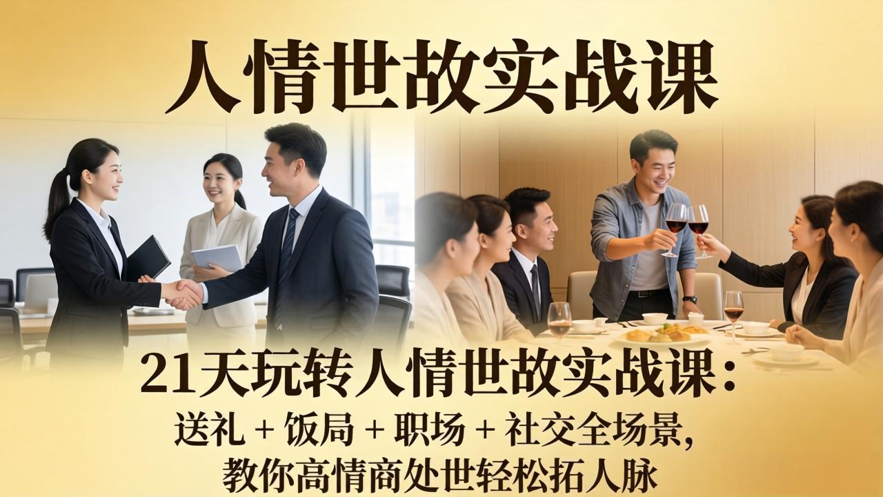 21天玩转人情世故实战课