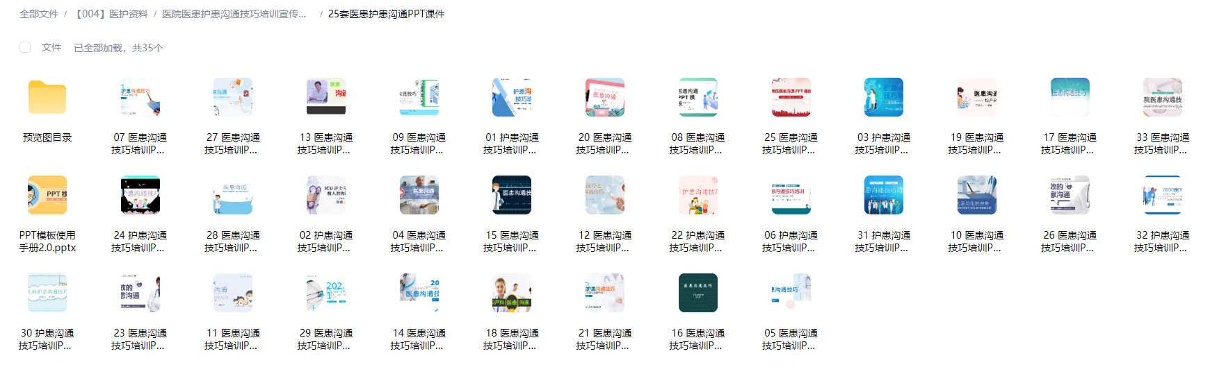 医患沟通技巧PPT模板预览