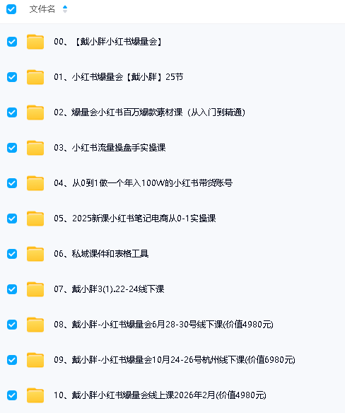 戴小胖小红书爆量会实操课程 戴小胖小红书爆量会实操课程