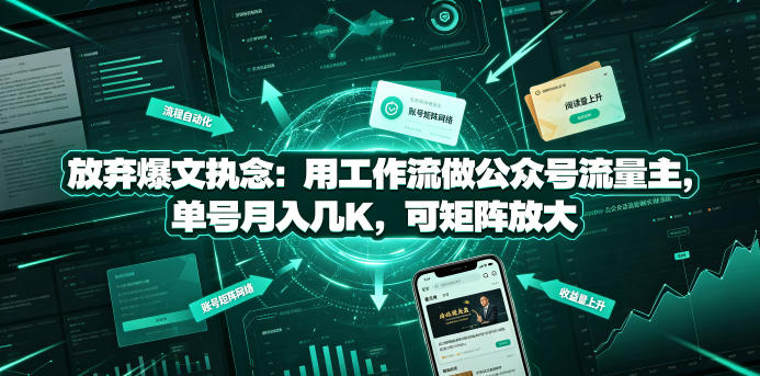 公众号流量主稳健玩法