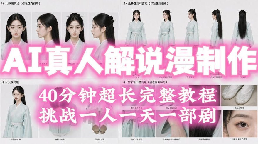 AI真人解说慢剧制作教程